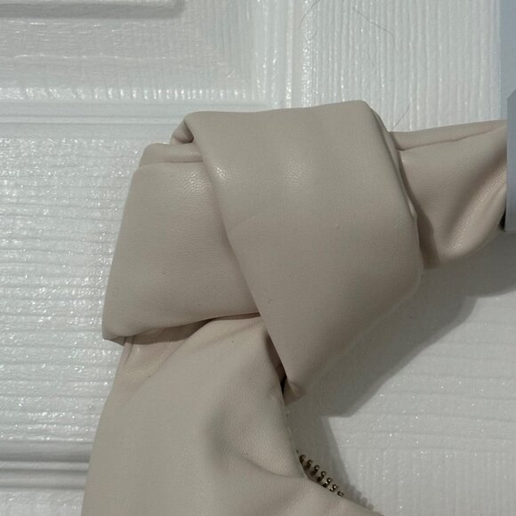 MELIE BIANCO Alexandra Top Knot Mini Handbag Cream Vegan Leather, Clutch - Picture 7 of 7